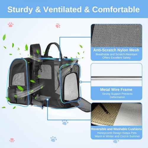 The Clever Expandable Pet Travel Backpack