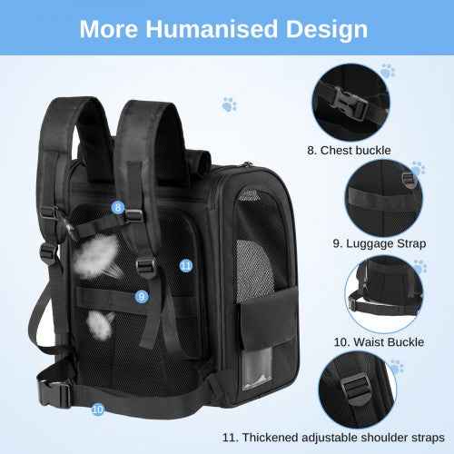The Clever Expandable Pet Travel Backpack