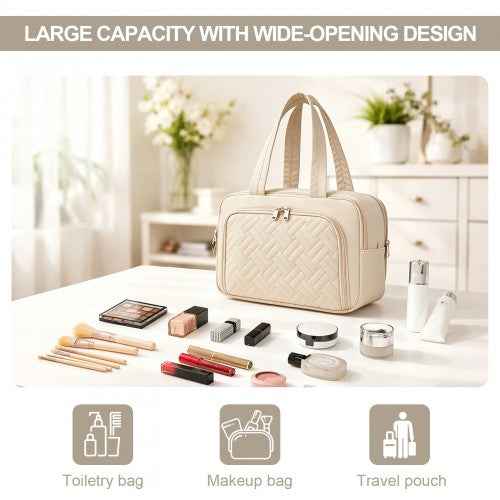 The Clever Kono Wide-Open Toiletry Organiser