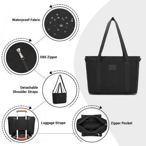 The Clever Kono Large Travel Laptop Tote