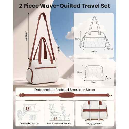 The Clever Kono 2-Piece Travel Tote Set