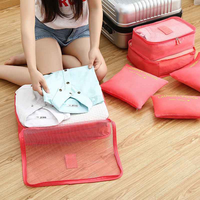 The Clever 6-Piece Packing Cube Set