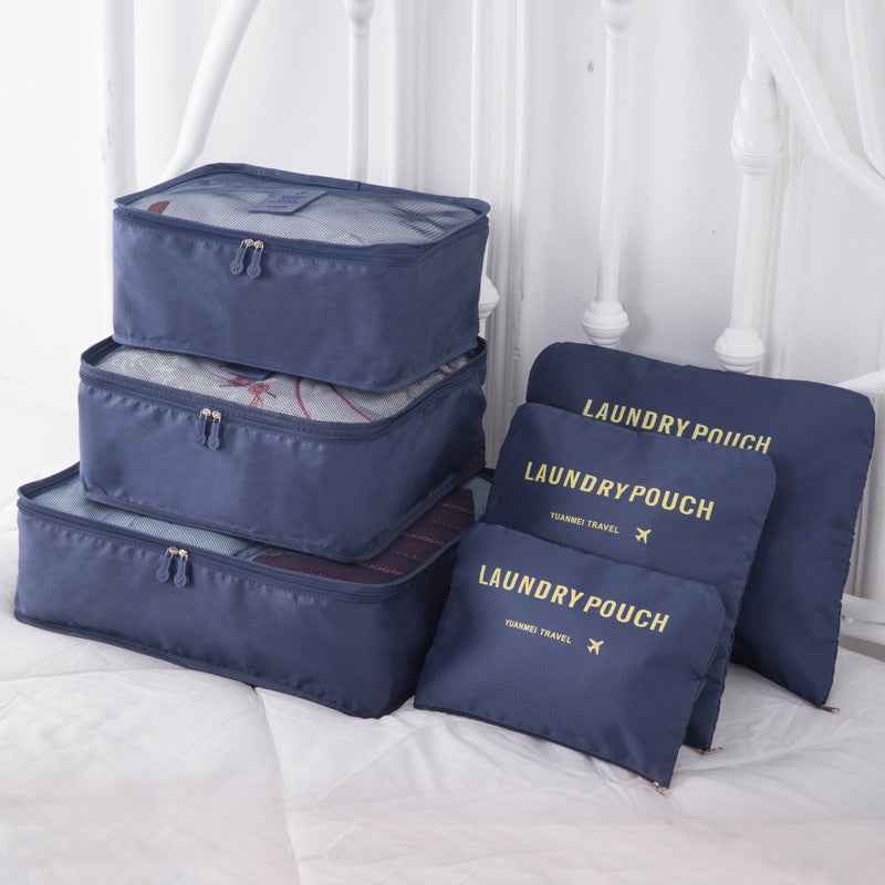 The Clever 6-Piece Packing Cube Set