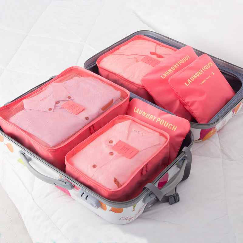 The Clever 6-Piece Packing Cube Set